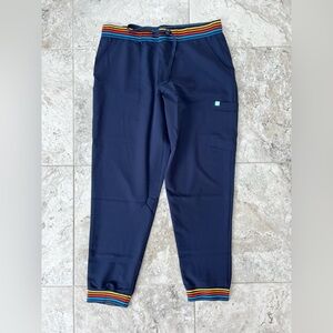 NWT Garde-Malade ROSIE RE-GARDE Pride Jogger Scrub Pants, Navy Blue, XL